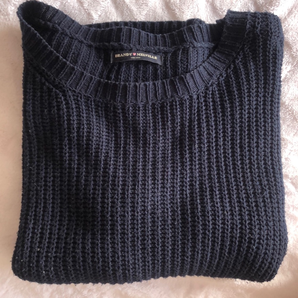 Brandy Melville Navy Blue Sweater